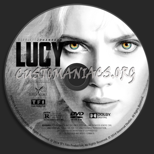 Lucy dvd label