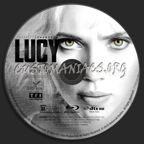 Lucy blu-ray label