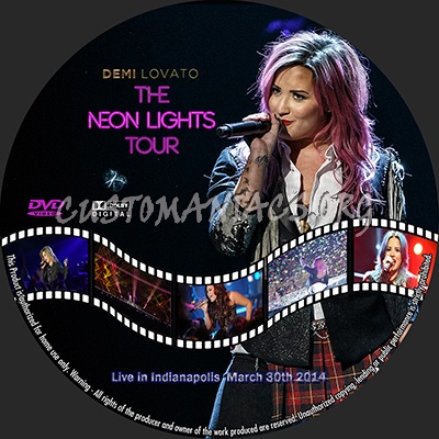 Demi Lovato Neon Lights Tour dvd label