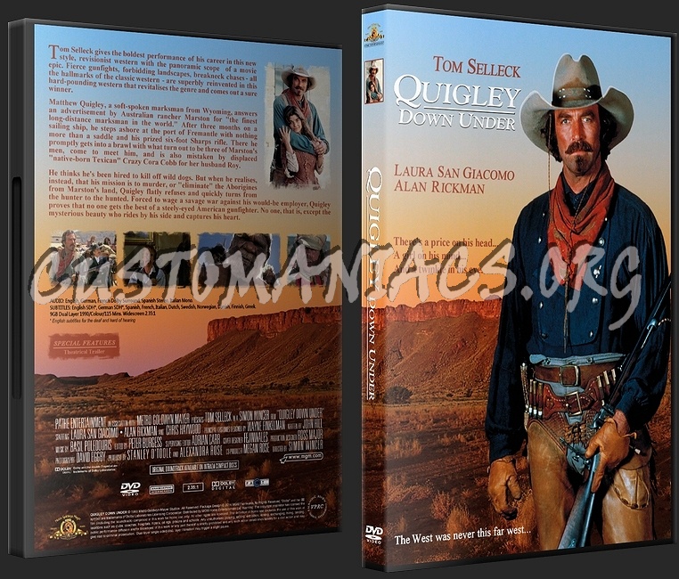 Quigley Down Under dvd cover