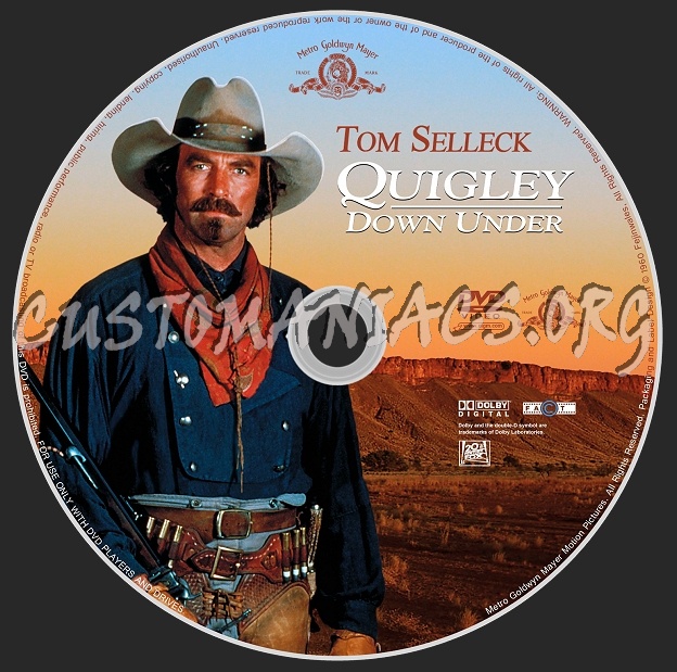 Quigley Down Under dvd label