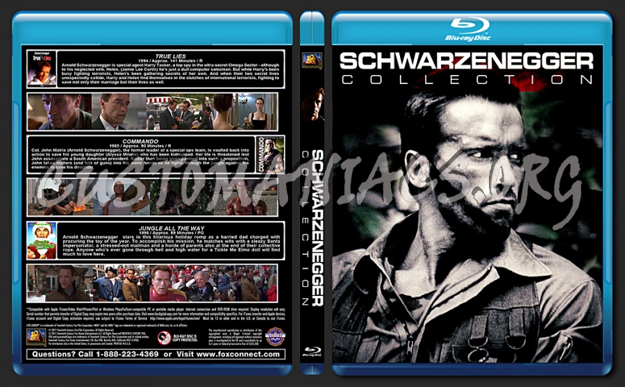 Arnold Schwarzenegger Collection blu-ray cover - DVD Covers & Labels by