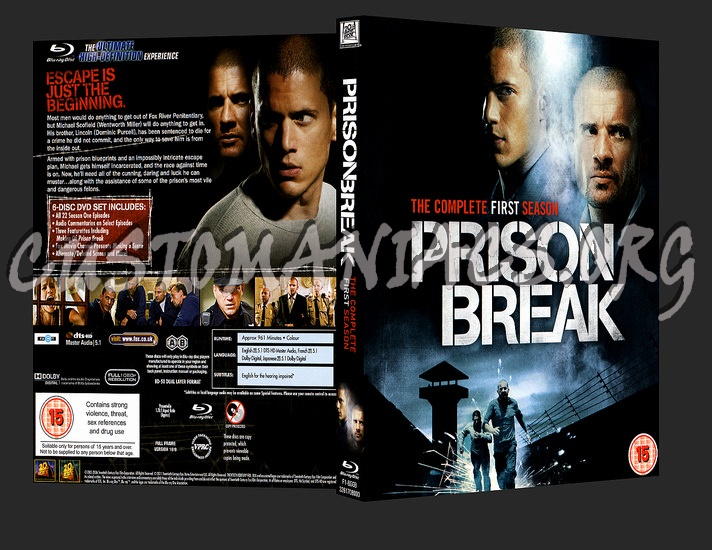 Prison Break Complete Series blu-ray cover