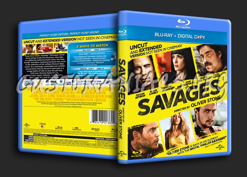 Savages blu-ray cover