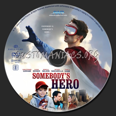 Somebody's Hero dvd label