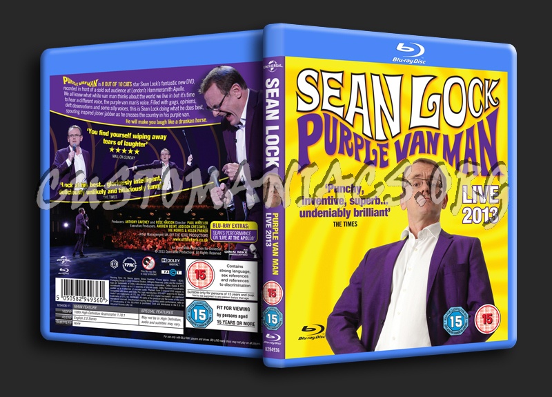 Sean Lock Purple Van Man Live blu-ray cover