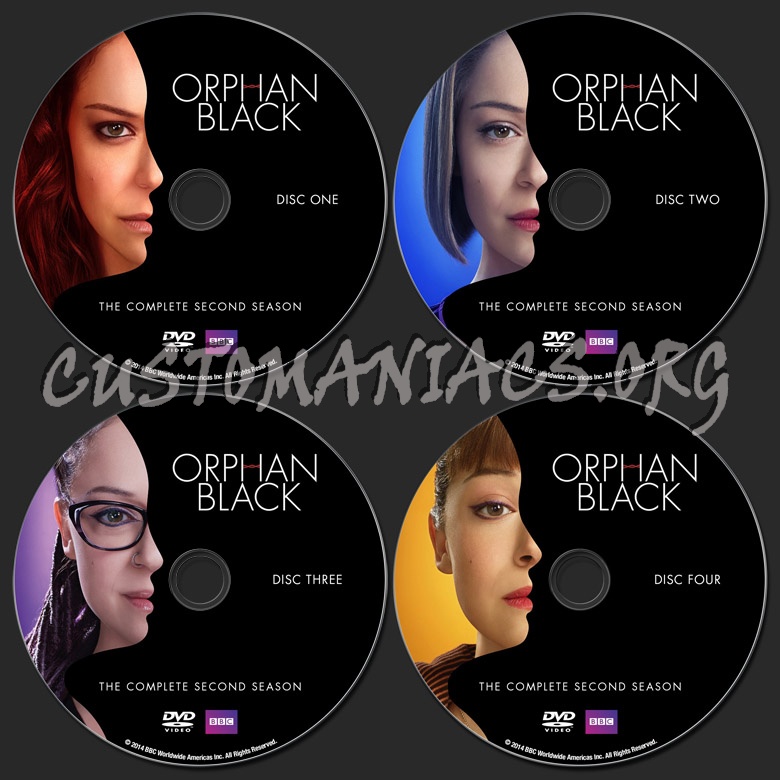 Orphan Black Season 2 dvd label