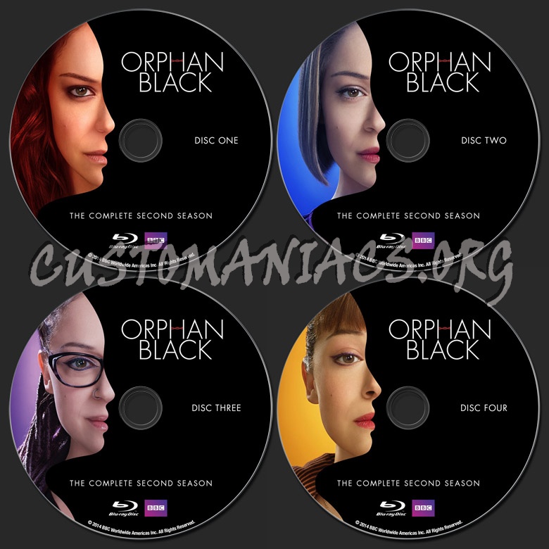 Orphan Black Season 2 blu-ray label