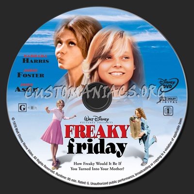 Freaky Friday dvd label