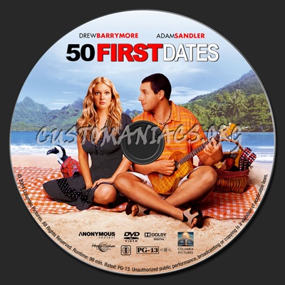 50 First Dates dvd label