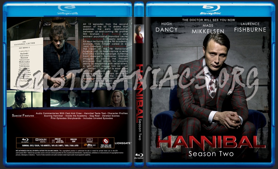 Hannibal Season 2 blu-ray cover