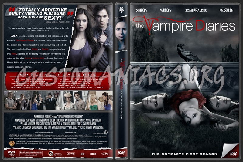 The Vampire Diaries Season One dvd cover
