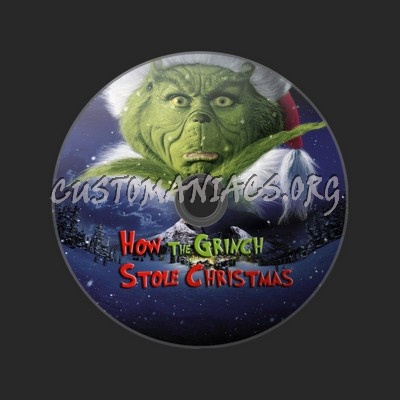 How the Grinch Stole Christmas Label dvd label