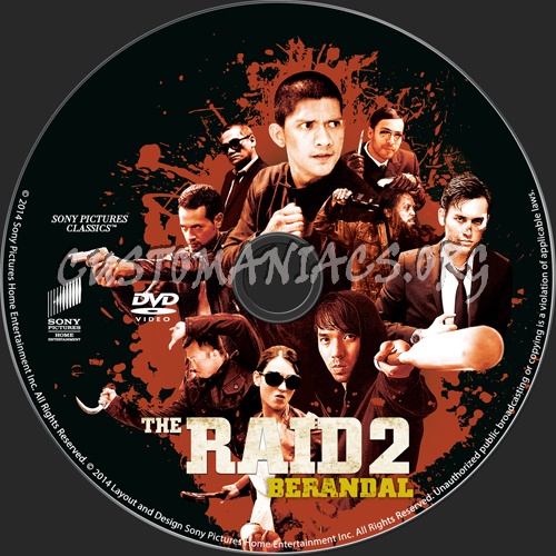 The Raid 2: Berandal dvd label