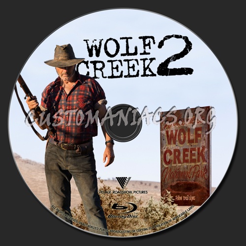 Wolf Creek 2 blu-ray label