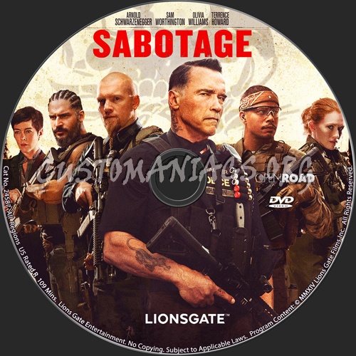 Sabotage dvd label