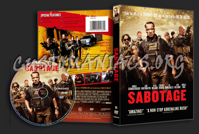 Sabotage dvd cover