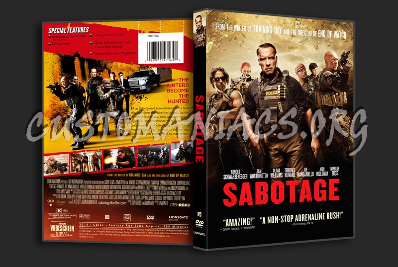 Sabotage dvd cover