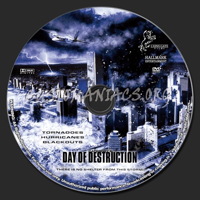 Category 6 - Day of Destruction dvd label