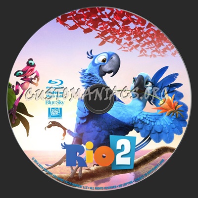 Rio 2 blu-ray label