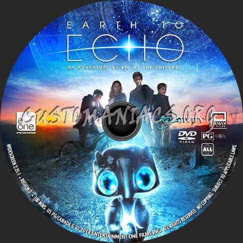 Earth to Echo (2014) dvd label