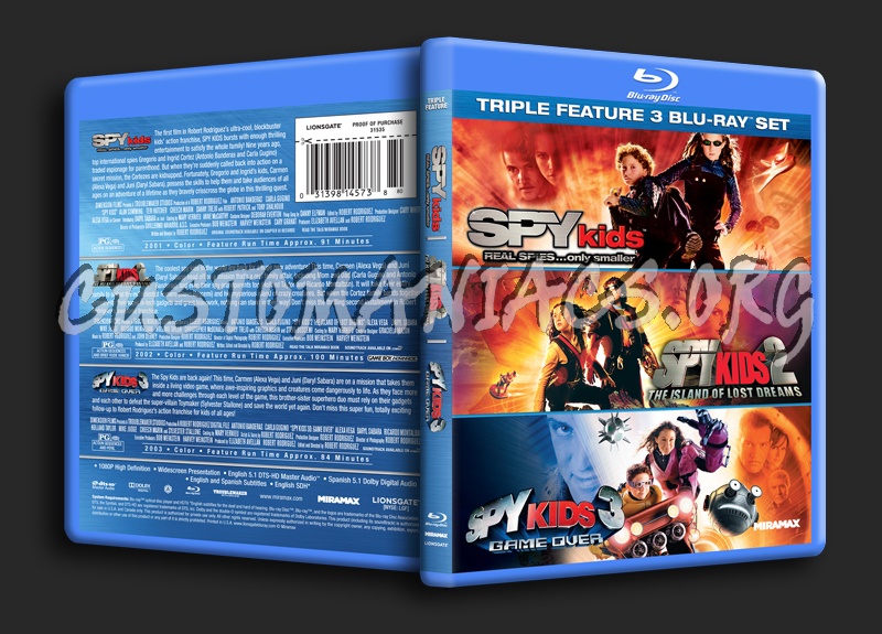 Spy Kids Triple Feature blu-ray cover