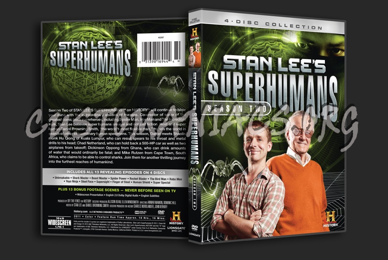 Stan Lee's Superhumans Season 2 dvd cover