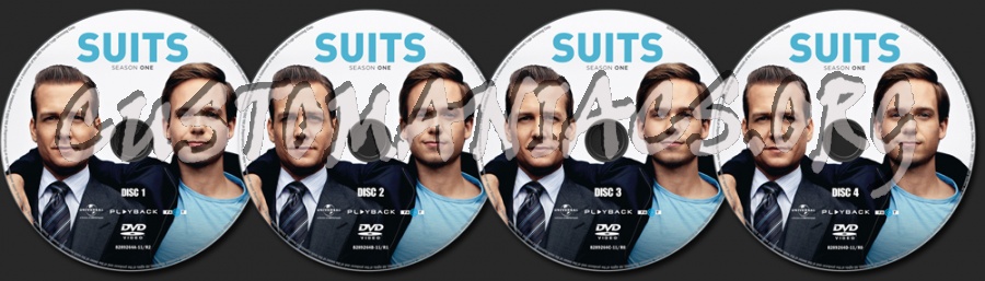 Suits Season 1 dvd label