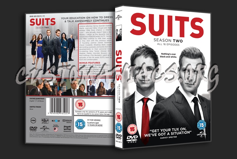 Suits Season 2 dvd cover