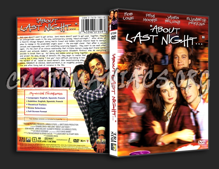 About Last Night dvd cover