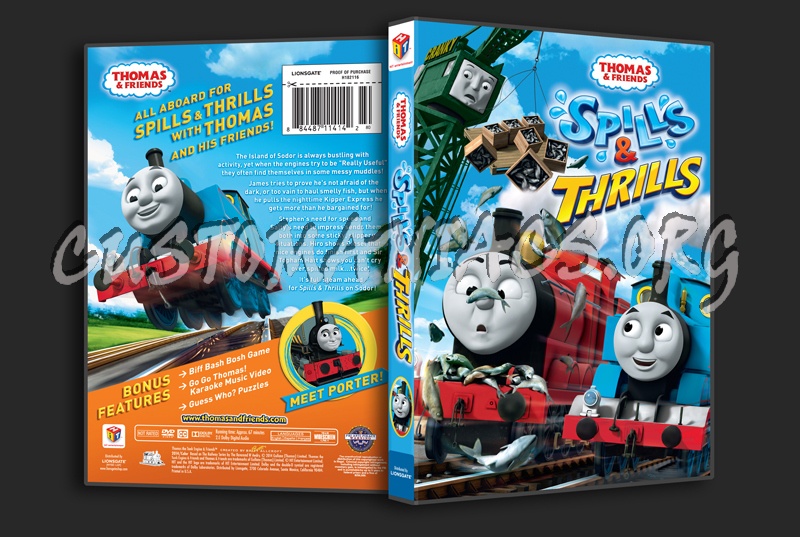 Thomas & Friends Spills & Thrills dvd cover