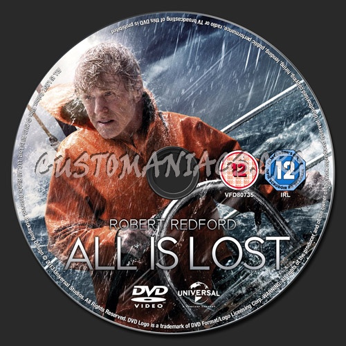 All Is Lost dvd label