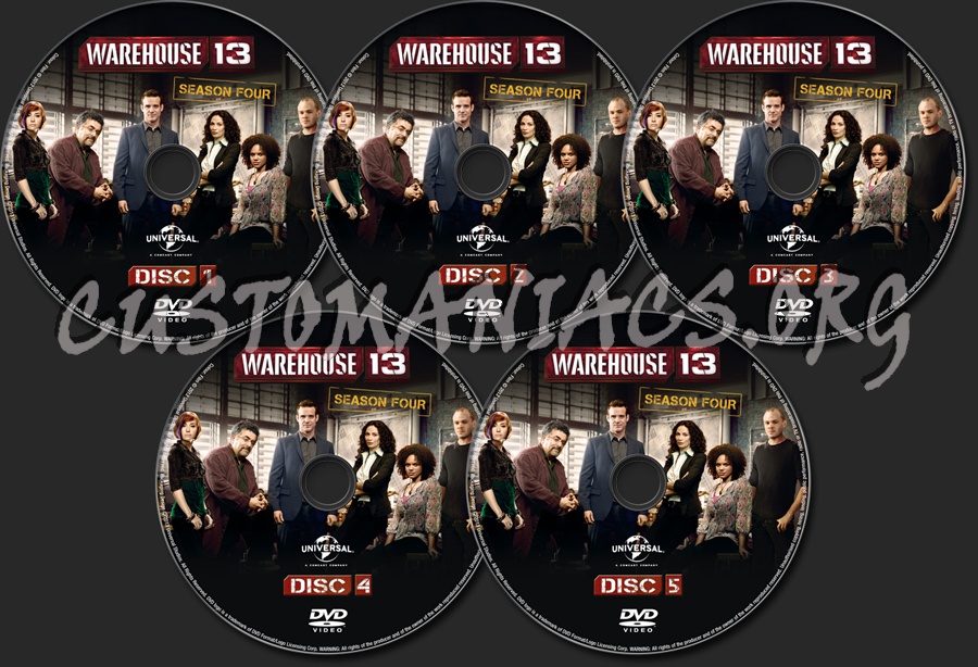 Warehouse 13 Season 4 dvd label