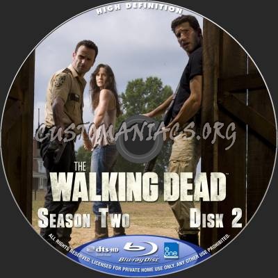 The Walking Dead - Season 2 blu-ray label