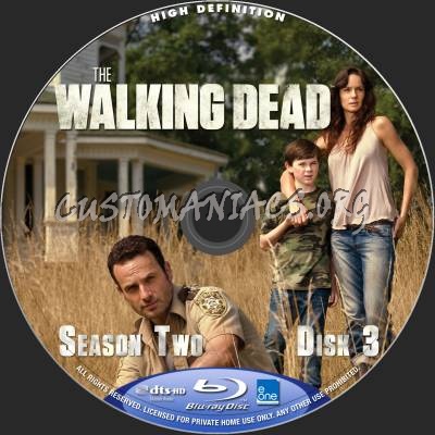 The Walking Dead - Season 2 blu-ray label