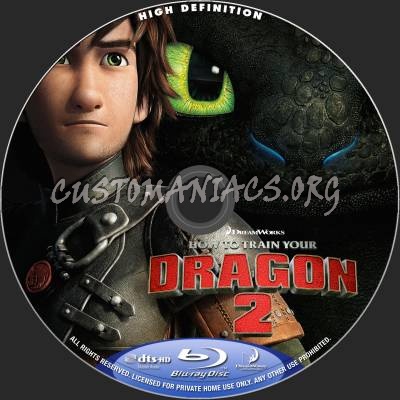 How To Train Your Dragon 2 (2D+3D) blu-ray label