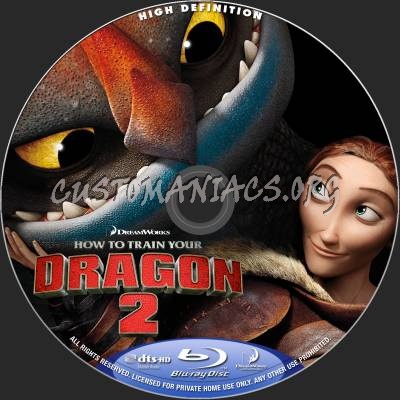 How To Train Your Dragon 2 (2D+3D) blu-ray label