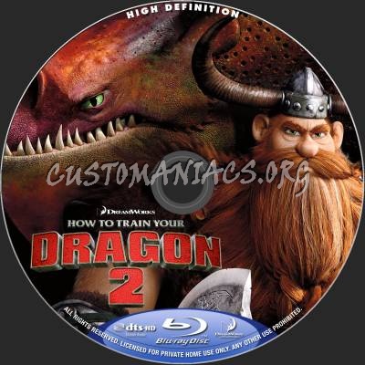 How To Train Your Dragon 2 (2D+3D) blu-ray label