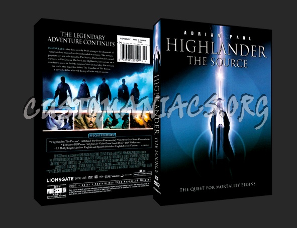 Highlander: The Source dvd cover