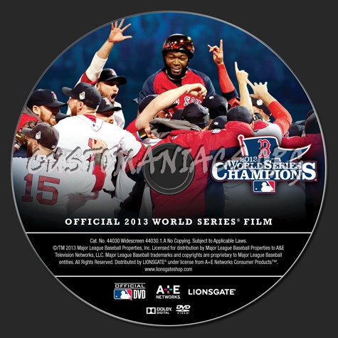 World Series 2013 Champions dvd label