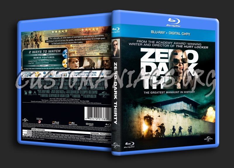 Zero Dark Thirty blu-ray cover