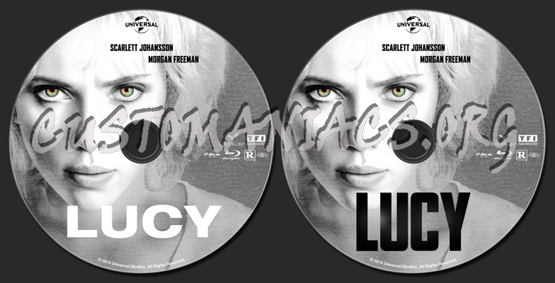 Lucy (2014) blu-ray label