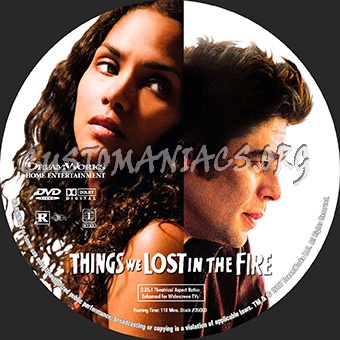 Things We Lost In The Fire dvd label