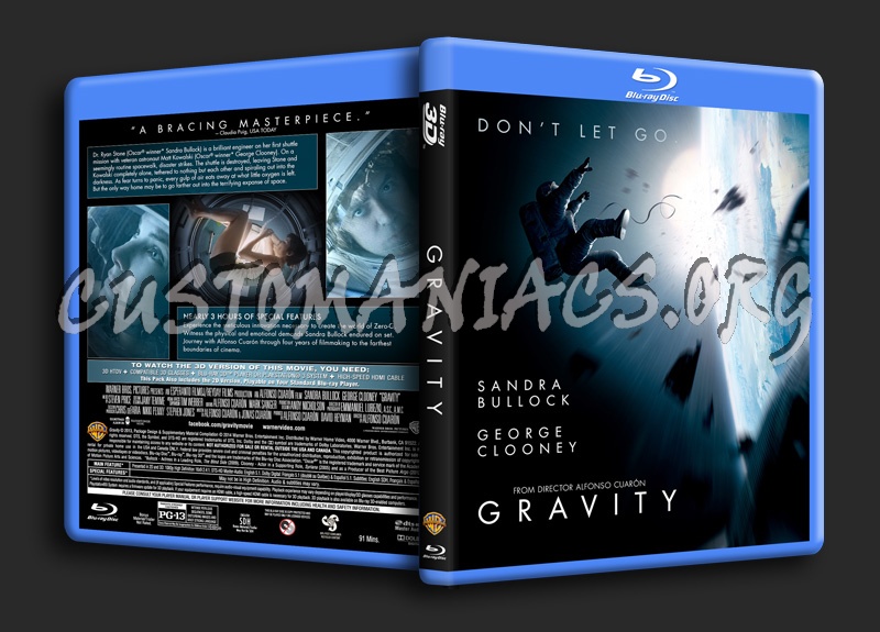 Gravity (3D) blu-ray cover