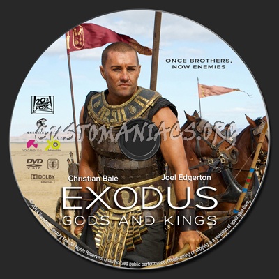 Exodus: Gods and Kings dvd label
