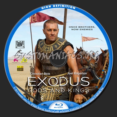 Exodus: Gods and Kings blu-ray label