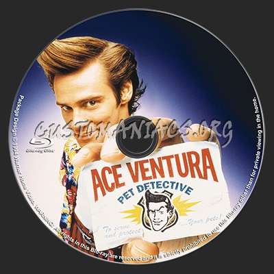 Ace Ventura Pet Detective blu-ray label