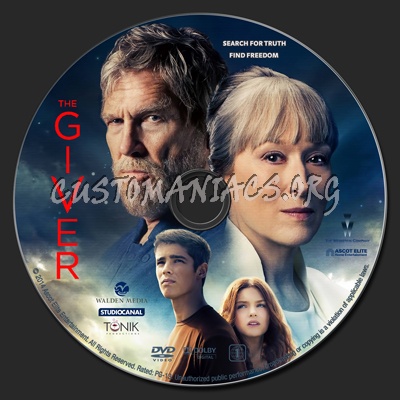 The Giver dvd label
