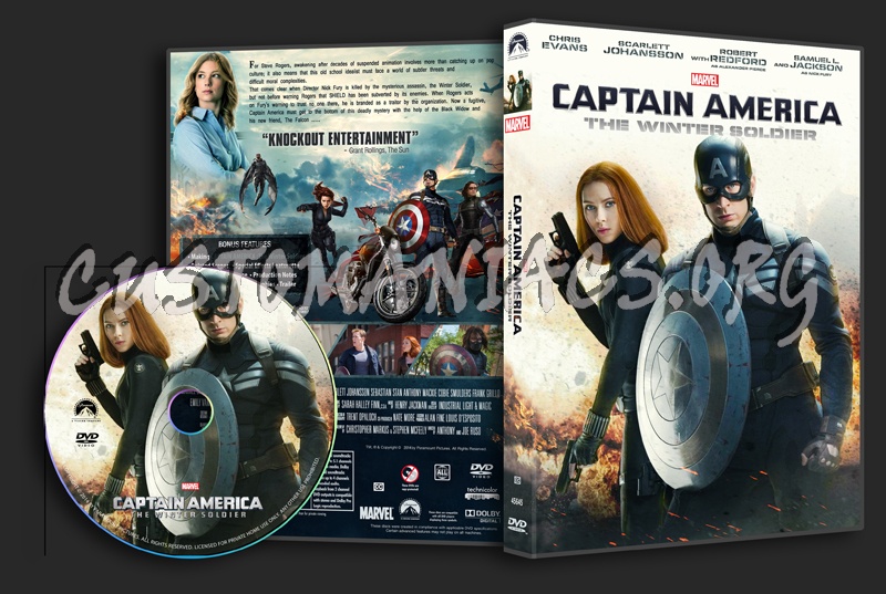 Captain America The Winter Soldier dvd cover