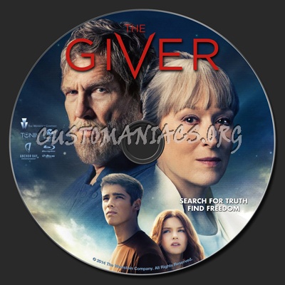 The Giver blu-ray label